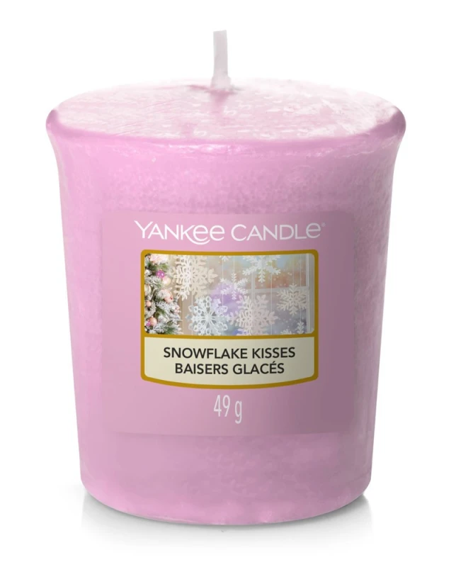 Yankee Candle Duftkerze Snowflake Kisses Weihnachtsduft 49 g