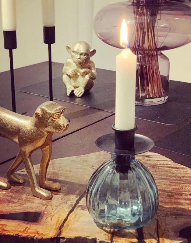 Kerzenhalter für Flaschen Schwarz Kerzenhalteraufsatz Flaschenaufsatz Vintage