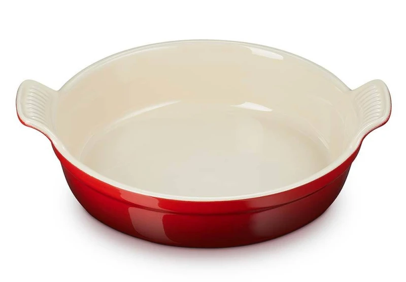 Le Creuset Auflaufform Tradition Rund Steinzeug Kirschrot 24cm