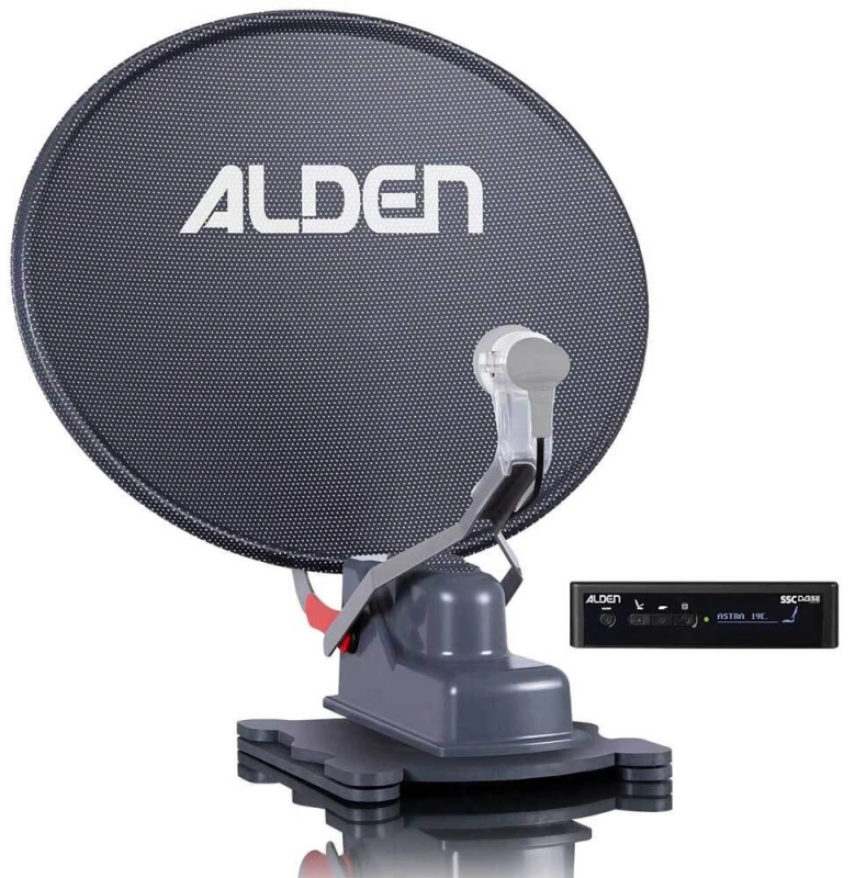 Alden Onelight 60 HD Platinium mit S.S.C. HD-Steuermodul - Camping Sat-Anlage TWIN LNB