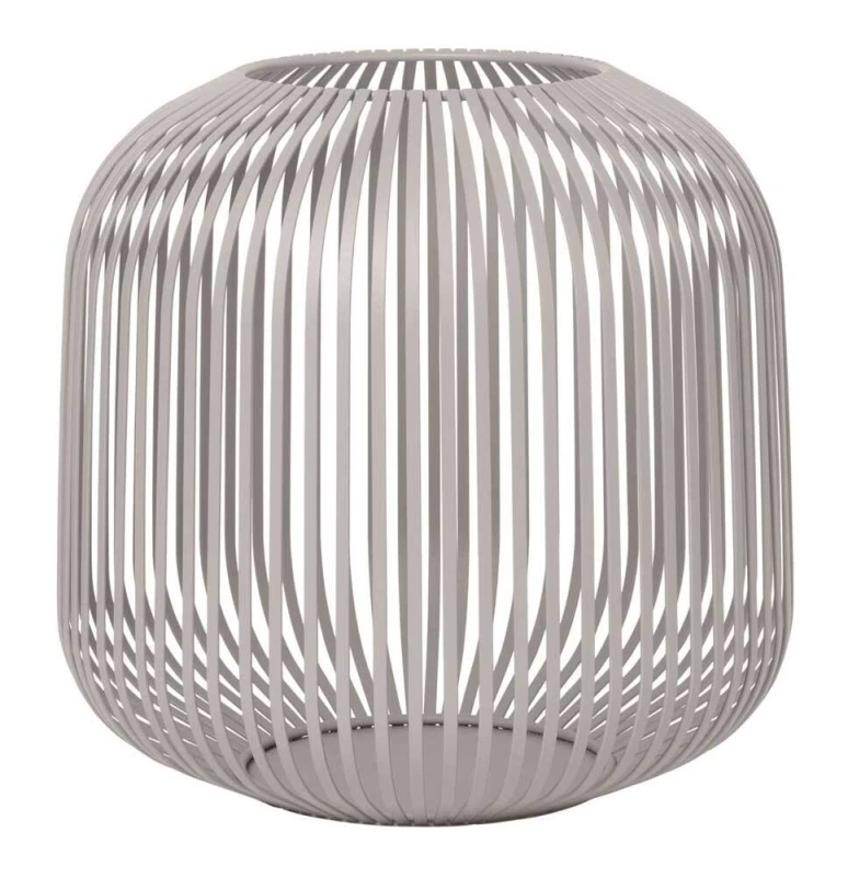 blomus Laterne LITO grau Windlicht Mourning Dove M