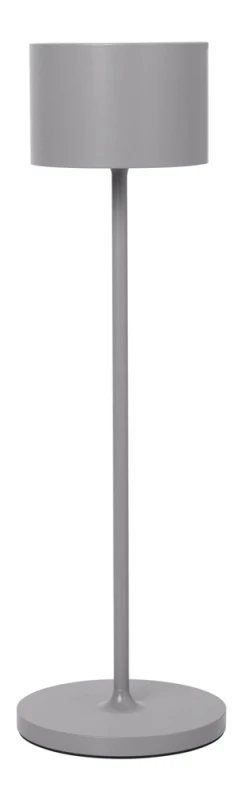 blomus Tischleuchte FAROL kabellos dimmbar LED Akku Outdoor Satellite grau