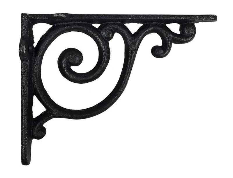 Regalträger Vintage Gusseisen Schwarz Regalhalter Regalwinkel Shabby Chic 14x11cm