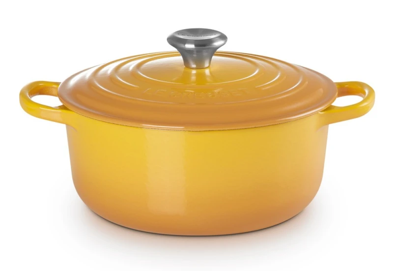 Le Creuset Bräter Signature Rund Gusseisen Nectar Gelb 20 cm