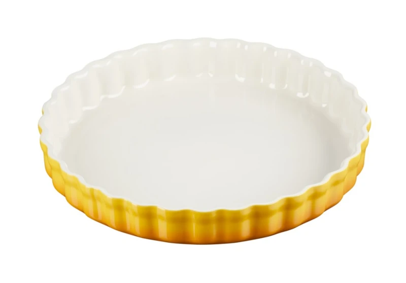 Le Creuset Tarteform Steinzeug Nectar Gelb 28cm