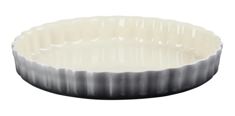 Le Creuset Tarte-Form Steinzeug Flint Grau 28cm