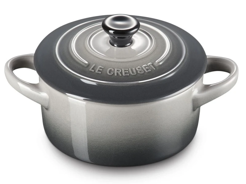 Le Creuset Mini Cocotte Steinzeug Flint Grau 10X5cm