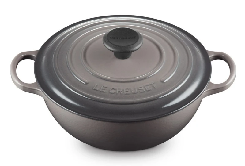 Le Creuset La Marmite Signature Familientopf Gusseisen Flint Grau 28cm