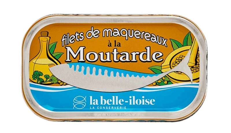 la belle-iloise Makrelenfilets in Senfsauce - Dose 112,5 g