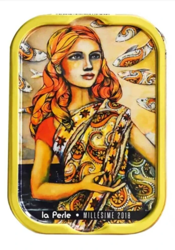 La Perle des Dieux Jahrgangssardinen 2018 Mademoiselle Perle - Dose 115 g