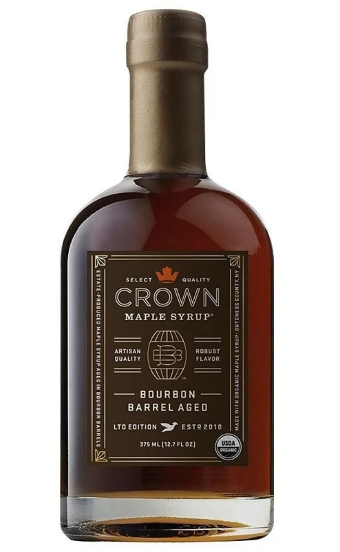 Crown Maple Syrup Bourbon Barrel Aged BIO Ahornsirup 375 ml