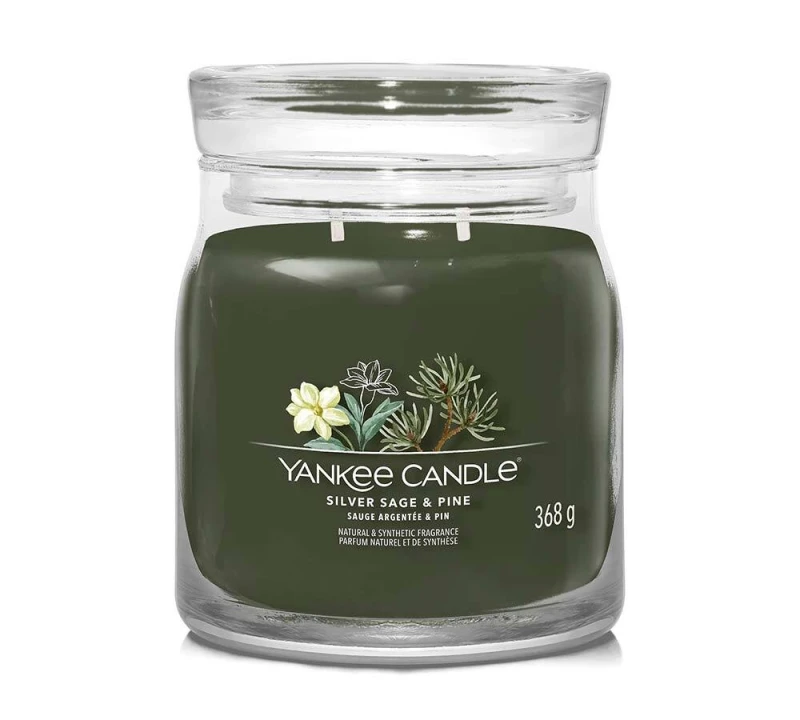 Yankee Candle Duftkerze Signature Silver Sage & Pine 368 g