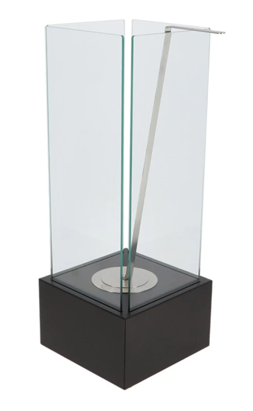 Esschert Design Bodenfeuer Bio-Ethanol Bodenkamin quadratisch Anthrazit 65cm