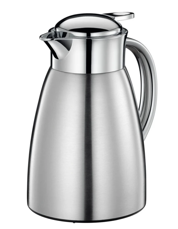 Cilio Isolierkanne TRIEST Silber Doppelwandsystem 1 L