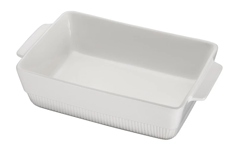 Spring Auflaufform CHALET Rechteckig Keramik Weiß 35 x 21 cm