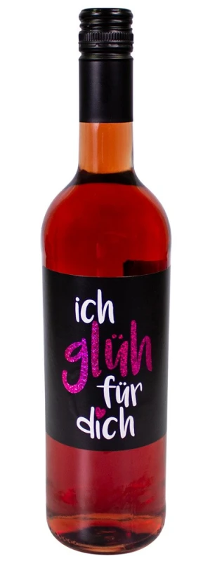 Gourmet Berner Rosé Glühwein - ich glüh für dich - Flasche 0,75 l