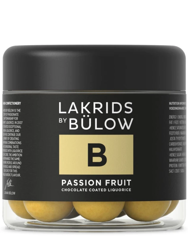 Lakrids by Bülow - B - Passion Fruit - Schokoladen-Lakritz Small 115 g
