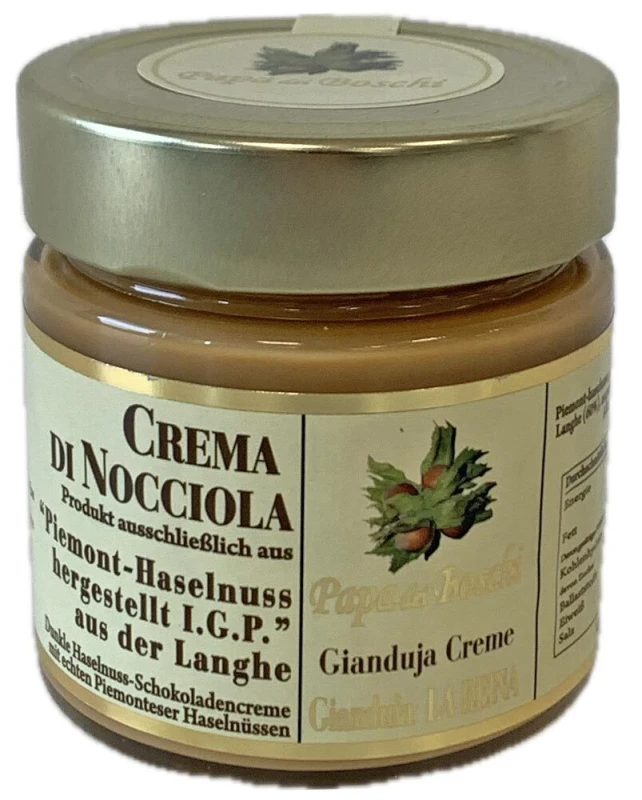 Papa dei Boschi Gianduja Creme La Reina Haselnusscreme Piemont 250 g
