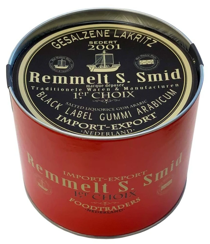 Remmelt S. Smid Lakritz Salzig Vegan Pastillen Vorratsdose 450 g