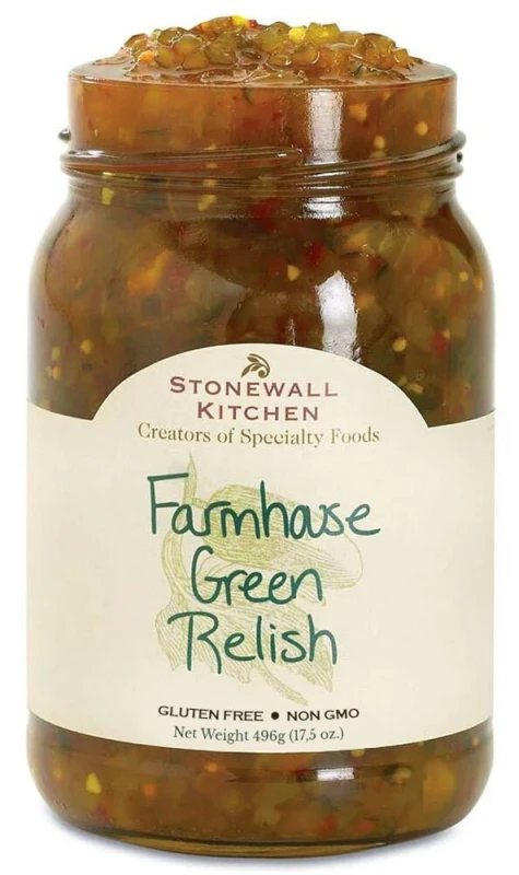 Stonewall Kitchen Farmhouse Green Relish für Hot Dogs und mehr 496 g