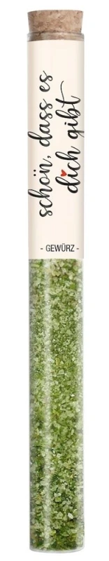 Gourmet Berner - schön, dass es dich gibt - Kräutersalz in Vitro Reagenzglas 35g