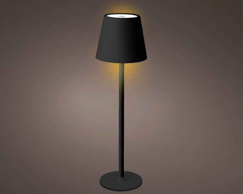 LED Tischlampe Kabellos Dimmbar Touch Tischleuchte Schwarz USB Warmweiß Kaltweiß