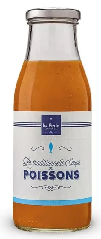 La Perle des Dieux Traditionelle Fischsuppe Soupe de Poissons - Glas 470 g