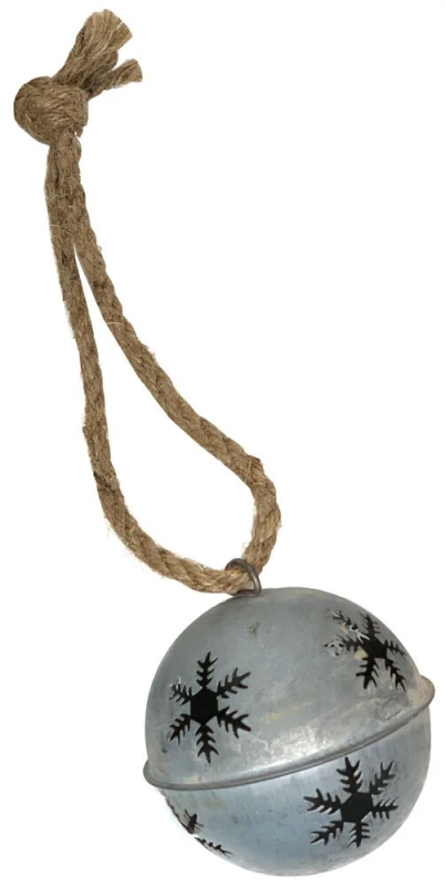 Christbaumkugel Glöckchen Zink Vintage-Stil Christbaumschmuck Nostalgie