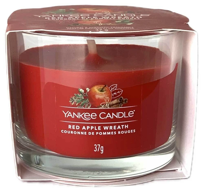 Yankee Candle Duftkerze Red Apple Wreath Filled Votive Glas 37 g