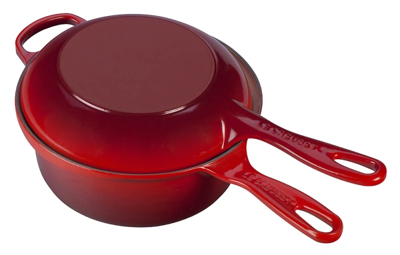 Le Creuset Marmitout 2 in 1 Gusseisen Kirschrot 22cm