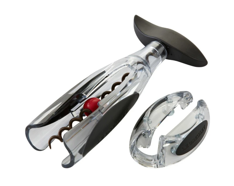 Le Creuset Activ-Ball GS-200 Korkenzieher Transparent mit Kapselabschneider