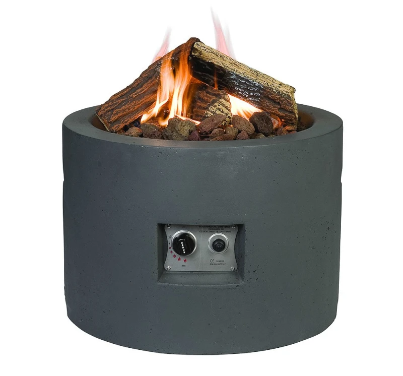 Happy Cocooning Feuertisch rund grau Ø 610 mm