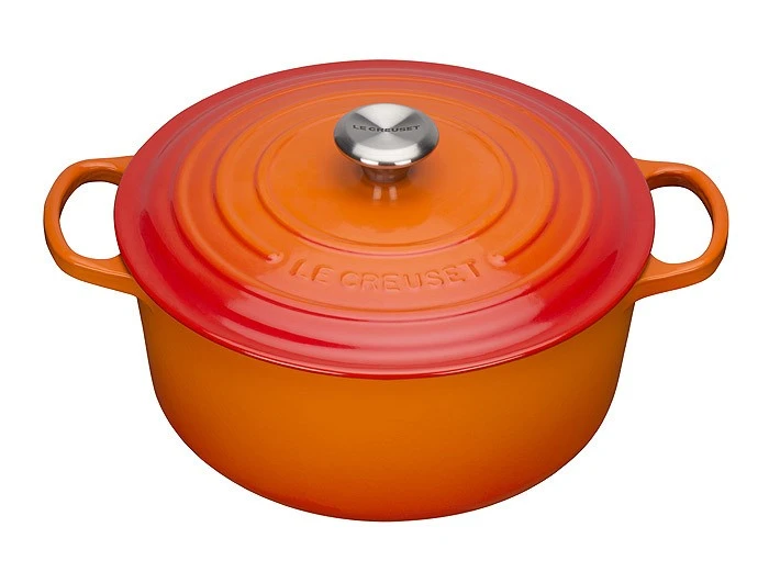 Le Creuset Bräter Signature Rund Gusseisen Ofenrot 22cm