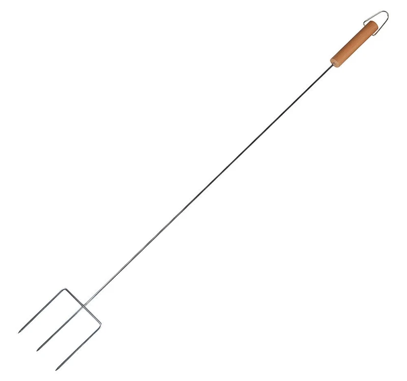Marshmallow Spieß Grillspieß Dreizack mit Holzgriff 81cm