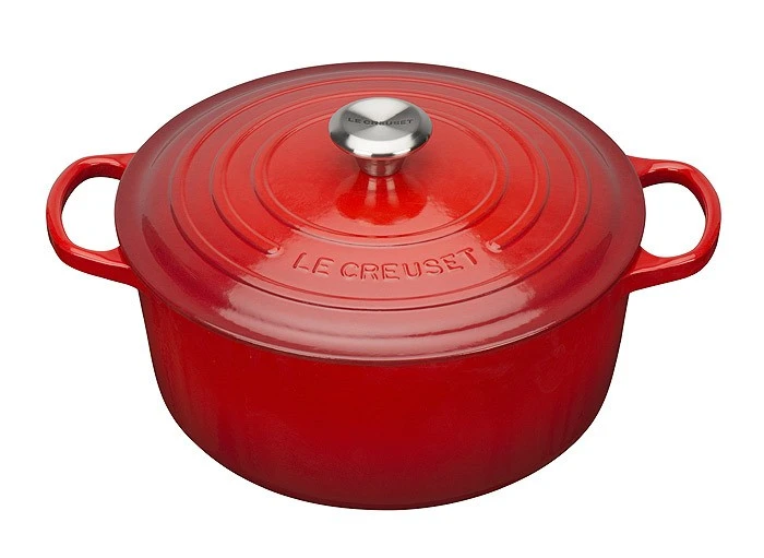 Le Creuset Bräter Signature Rund Gusseisen Kirschrot 30cm