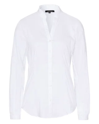 More & More Bluse Cotton Stretch white
