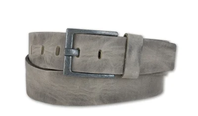 Bernd Götz 4,5 cm Walkledergürtel geprägt Taupe