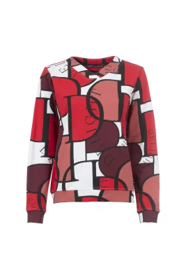 Soquesto Sweatshirt OdeyaSOQ ruby red