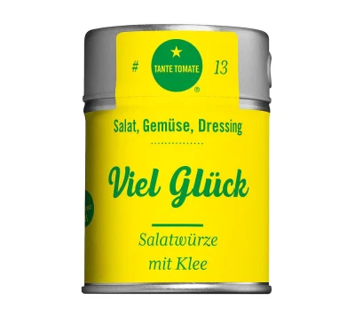Tante Tomate - Viel Glück! - Salatwürze mit Klee - Gewürzmischung 30g