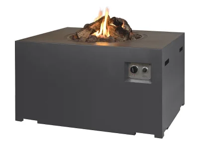 Happy Cocooning Lounge & Dining Feuertisch rechteckig grau 1070 x 800 x 670 mm