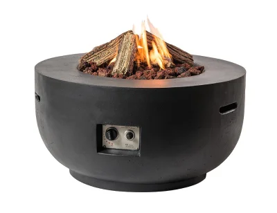 Happy Cocooning Feuertisch Bowl schwarz 910 x 460 mm
