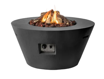 Happy Cocooning Feuertisch Cone schwarz 960 x 460 mm