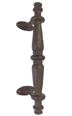 Griff Gusseisen Rustikal für Tür Schrank Schublade Antik-Stil Braun 24cm