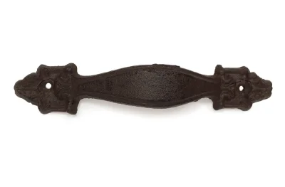 Rustikaler Griff Schubladengriff Möbelgriff Gusseisen Antik-Braun 17,5cm