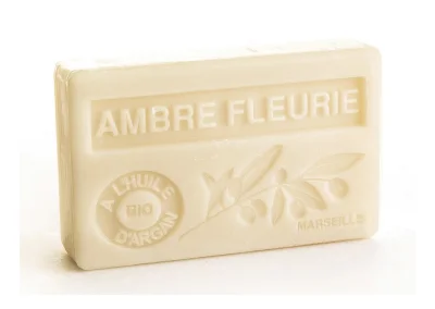 Bio-Arganöl Seife Ambre Fleurie (Blumenduft Amber) - 100g