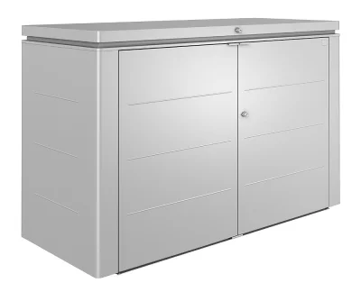 Biohort Highboard 200 Aufbewahrungsbox 200x84x127cm Silber-Metallic