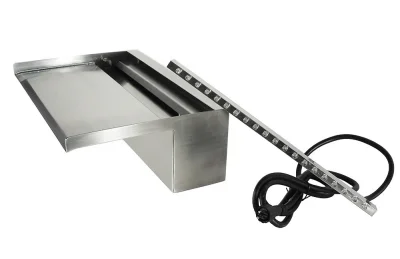 Ubbink Niagara 60 LED Wall Wasserfall Element Edelstahl Beleuchtet