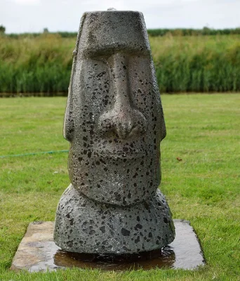 Ubbink AcquaArte Orito Osterinsel Gartenbrunnen Set LED Springbrunnen