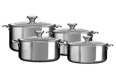 Le Creuset 3-Ply PLUS Topfset 4-teilig Edelstahl