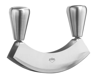 Küchenprofi Wiegemesser mit 2 Schneiden Edelstahl